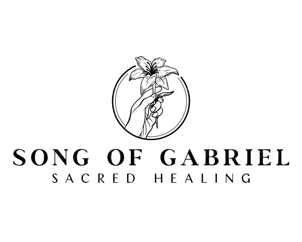 Song of Gabriel Logo - Hand Holding a Lily